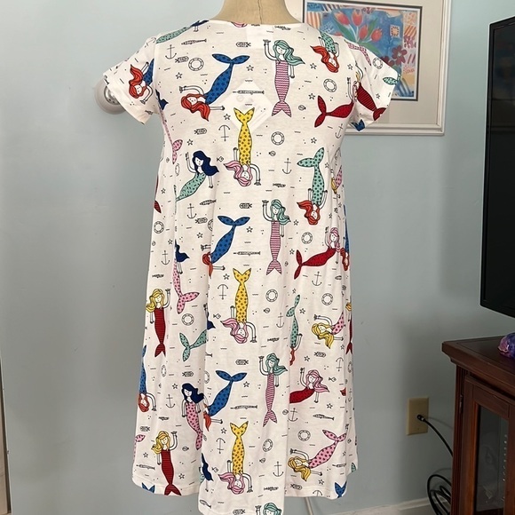 Hanna Anderson Girls Mermaid Dress NWT size 12 150cm - Picture 2 of 7